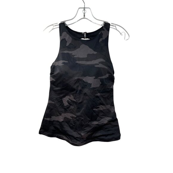 ATHLETA Freestyle Camo Tankini Top 36B 36C Bra Tank Support Wired Lined GUC - Picture 3 of 9